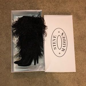 Alessandro Steve Madden Feather Boots